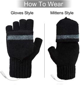 img 3 attached to 🔥 Mittens 2.0: Removable Double Sided Heating Mittens for Enhanced Computer Accessories & Peripherals