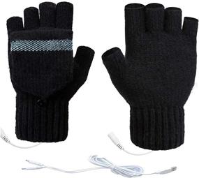 img 4 attached to 🔥 Mittens 2.0: Removable Double Sided Heating Mittens for Enhanced Computer Accessories & Peripherals