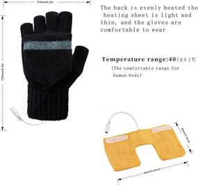 img 2 attached to 🔥 Mittens 2.0: Removable Double Sided Heating Mittens for Enhanced Computer Accessories & Peripherals