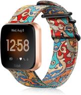 fintie bands compatible with fitbit versa 2 / versa/versa lite edition wearable technology logo