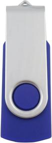 img 3 attached to 💽 Convenient Swivel USB Flash Drives for Little Students' Homework - Small 1GB Capacity in Blue