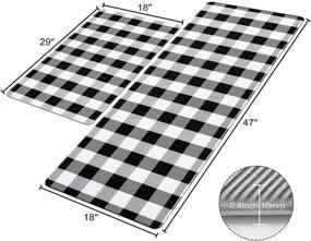 img 1 attached to 🍽️ KIMODE Kitchen Rug Runner Set: Anti Fatigue Cushioned Mats for Safe and Stylish Kitchen Floors