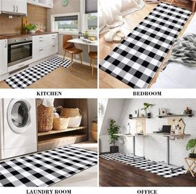 img 3 attached to 🍽️ KIMODE Kitchen Rug Runner Set: Anti Fatigue Cushioned Mats for Safe and Stylish Kitchen Floors