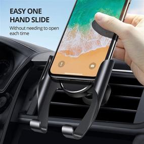 img 2 attached to 🚗 VICSEED Car Phone Mount: Air Vent Handsfree Holder for iPhone 13 12 Pro Max Mini SE 11 Pro Max XR Xs X 8