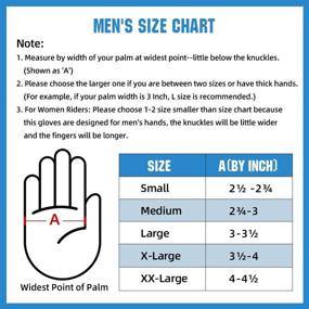 img 3 attached to Updated Full Finger Anti-Slip Motorcycle Gloves Hard Knuckle Perforated Motorcycle Riding Gloves (Updated