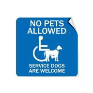 allowed service welcome animal sticker logo