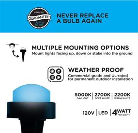 img 2 attached to 🔦 Enbrighten 41369: White Select & Color Changing LED Landscape Puck Lights - 24 Lifetime Seasons, 46ft, Black - Buy Now!