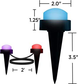 img 3 attached to 🔦 Enbrighten 41369: White Select & Color Changing LED Landscape Puck Lights - 24 Lifetime Seasons, 46ft, Black - Buy Now!