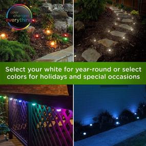 img 1 attached to 🔦 Enbrighten 41369: White Select & Color Changing LED Landscape Puck Lights - 24 Lifetime Seasons, 46ft, Black - Buy Now!