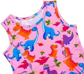 img 1 attached to 👗 Toddler Girls Dress - Sleeveless Casual Sundress Print Dresses | Unicorn, Mermaid, Dinosaur, American Flag Options | MAKARTHY