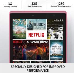 img 2 attached to 8-inch Tablet with Free Bluetooth Headset, 3GB RAM, 32GB ROM, Expandable to 128GB, Android 10, Quad Core, Dual Camera 5.0 MP, 1280 x 800 IPS HD Display, GPS, FM, Bluetooth, Wi-Fi - Red