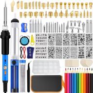 🔥 116pcs wood burning kit: professional tools for creative diy projects - adjustable temperature 220~480℃ wood burner soldering pen for embossing, carving, soldering & pyrography logo