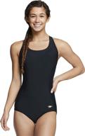 speedo aquatic moderate ultraback swimsuit logo