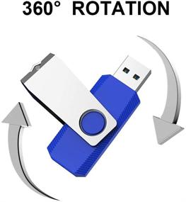 img 2 attached to TOPESEL SuperSpeed 2 Pack 64GB USB 3.0 Flash Drives, High Read Speed up to 90MB/s - Memory Stick Thumb Drive for Data Storage and Transfer - Black, Blue Colors - 64 GB