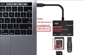 img 3 attached to 💨 Superfast XQD Card Reader Adapter: USB C Flash Memory Card Reader with High Speed Connector for SD, Sony G Series & Lexar USB Mark Cards - Windows/Mac Compatible