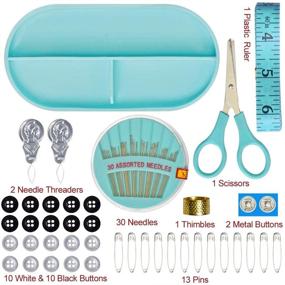 img 2 attached to SewPro: Ultimate Family Repair & Traveler Sewing Kit - Complete Sewing Project Supplies & Organizer