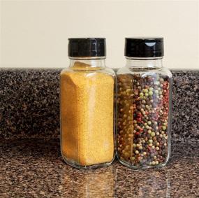 img 3 attached to 🧂 French Square Spice Jars: 4-Pack, Shaker/Pourer with Lid - 1-Cup / 8 Fl. Oz. Capacity for Spices, Herbs, Seasonings & More