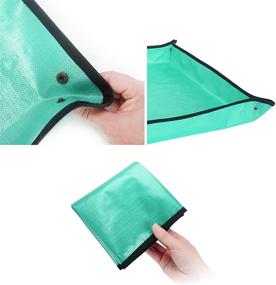 img 2 attached to 🌱 Premium Waterproof Plant Transplanting Mat for Indoor Bonsai & Succulents Care - WANLING 2PCS Foldable Garden Work Cloth (26.8’’×26.8’’)