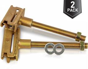img 4 attached to 🔧 COOLOCK 2-Pack E-Track Spare Tire Holder Mount with 5” Bolt Hanger for X-Track Systems Cargo Accessories | Tie-Down Anchor Points for Enclosed Trailers, Semi Trucks | Includes 2 Fender Washers & 1 Lashing Strap