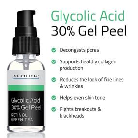 img 3 attached to 🔸 Professional Glycolic Acid Peel 30% with Retinol, Green Tea Extract - for Acne Scars, Collagen Boost, Wrinkles, Fine Lines, Sun/Age Spots - Anti Aging, Acne Treatment - 1oz