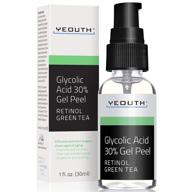 🔸 professional glycolic acid peel 30% with retinol, green tea extract - for acne scars, collagen boost, wrinkles, fine lines, sun/age spots - anti aging, acne treatment - 1oz logo