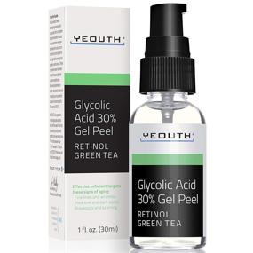 img 4 attached to 🔸 Professional Glycolic Acid Peel 30% with Retinol, Green Tea Extract - for Acne Scars, Collagen Boost, Wrinkles, Fine Lines, Sun/Age Spots - Anti Aging, Acne Treatment - 1oz