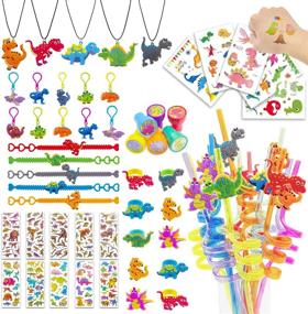 img 4 attached to 🦕 Dinosaur Party Favors: 56 PCS Goodie Bag Fillers & Birthday Prizes for Kids