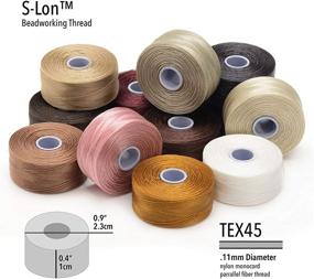 img 1 attached to Beadsmith S-Lon Beadworking Cord - 12 Spool Multipack (Mix 1): A Versatile Set for Stunning Creations