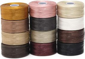 img 4 attached to Beadsmith S-Lon Beadworking Cord - 12 Spool Multipack (Mix 1): A Versatile Set for Stunning Creations