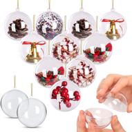 ornaments plastic fillable christmas decorations logo