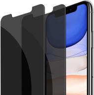 📱 защитное стекло для экрана fotbor privacy для iphone xr/iphone 11 - [2 шт.] противошпионская пленка, легкая установка, совместимое с чехлами, 6.1 дюйма. логотип