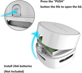 img 2 attached to ИГОКОТИ Мини-пылесос для стола на батарейках - беспроводное аккумуляторное приспособление для очистки столешниц, энергосберегающий дизайн (батарейки не включены)