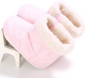 img 2 attached to 👶 Dejian Warm Winter Boots: Soft Sole, Anti-Slip for Baby Boys & Girls - Newborns, Infants, Toddlers Snow Boots