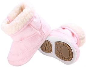 img 3 attached to 👶 Dejian Warm Winter Boots: Soft Sole, Anti-Slip for Baby Boys & Girls - Newborns, Infants, Toddlers Snow Boots