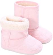 👶 dejian warm winter boots: soft sole, anti-slip for baby boys & girls - newborns, infants, toddlers snow boots logo