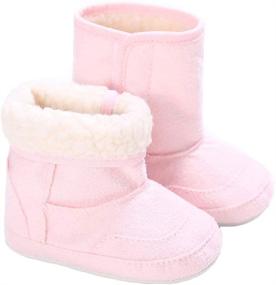 img 4 attached to 👶 Dejian Warm Winter Boots: Soft Sole, Anti-Slip for Baby Boys & Girls - Newborns, Infants, Toddlers Snow Boots