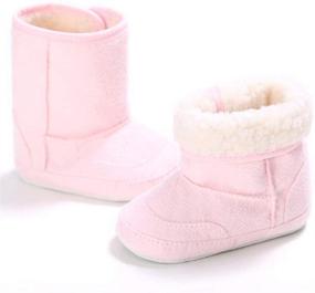 img 1 attached to 👶 Dejian Warm Winter Boots: Soft Sole, Anti-Slip for Baby Boys & Girls - Newborns, Infants, Toddlers Snow Boots