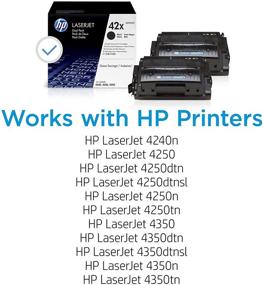 img 3 attached to 🖨️ HP 42X Black High-Yield Toner-Cartridges (Q5942XD) - 2 Pack: Efficient Printing Solution