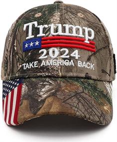 img 4 attached to 🧢 Trump 2024 Hat: Keep America Great Camo, MAGA Embroidered Adjustable Baseball Cap