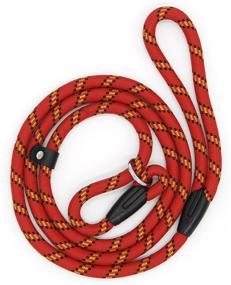 img 3 attached to 🐶 Coolrunner 5 FT Nylon Dog Leash: Heavy Duty Pet Slip Lead for Small & Medium Dogs (10-80 lb)