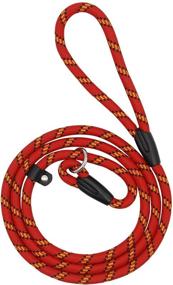 img 4 attached to 🐶 Coolrunner 5 FT Nylon Dog Leash: Heavy Duty Pet Slip Lead for Small & Medium Dogs (10-80 lb)