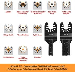 img 3 attached to 81 Pack LEILUO Oscillating Saw Blades: Premium Tool Blades for Metal, Wood, Plastic - Fits Major Brands Dewalt, Worx, Rockwell, and More!