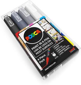 POSCA Colouring - PC-5M Skin Tone Set of 4 - in Wallet 