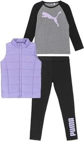 img 2 attached to PUMA Kids’ 3 Piece Vest Set: Perfect Outfit for Style and Warmth