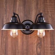 🚽 rustic vanity light in oil rubbed bronze finish - co-z 2 light vintage industrial bathroom wall lighting fixture, metal wall mount lamp for farmhouse bathroom, bedroom, reading cafe логотип