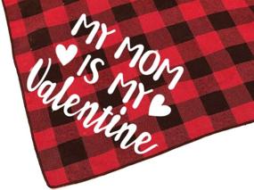 img 1 attached to Stylish Buffalo Plaid Dog Scarf: Perfect Valentines Day Gift for Medium Large Dogs!