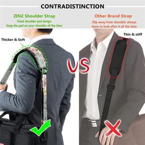 img 1 attached to 🎒 ZINZ Padded Adjustable Shoulder Replacement for Travel, Enhanced Accessories