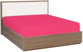 img 4 attached to 🛏️ Mezzati Luxury Fitted Sheet - Soft & Comfortable 1800 Prestige Collection - Brushed Microfiber Bedding (Hot Pink, Full Size): Ultimate Bedding of Opulence