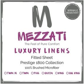 img 3 attached to 🛏️ Mezzati Luxury Fitted Sheet - Soft & Comfortable 1800 Prestige Collection - Brushed Microfiber Bedding (Hot Pink, Full Size): Ultimate Bedding of Opulence