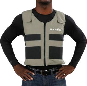 img 4 attached to Stay Cool and Comfortable with Glacier Tek Sports Cool Vest and 8 Nontoxic Cooling Packs